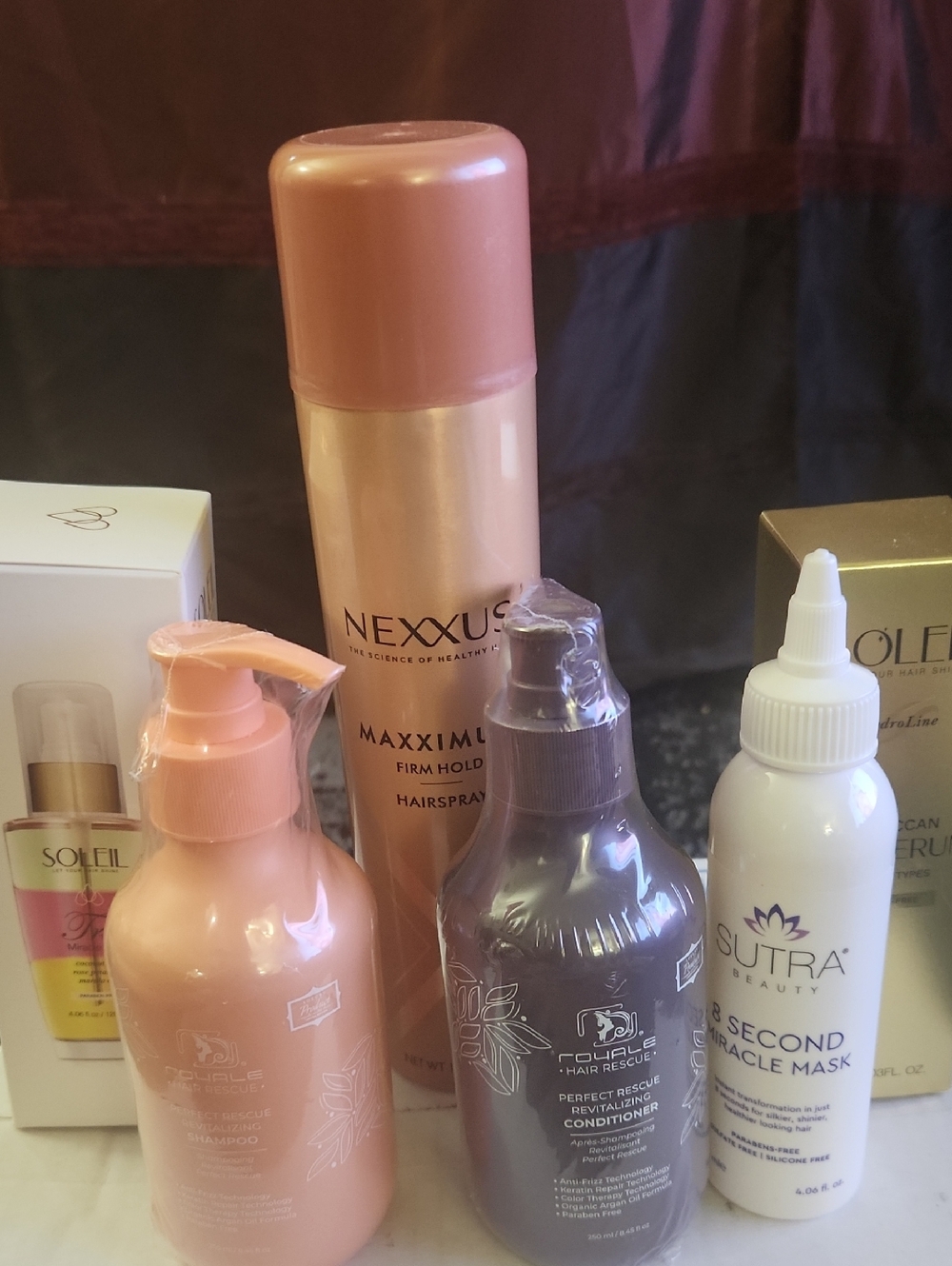 $450  Nexx Maxx Firm Hold Hairspray SOLIEL SERUMS HAIR MASK CONDITIONER  SHAMPOO